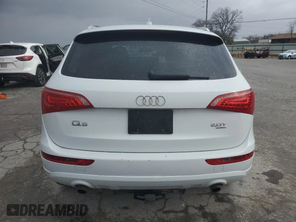 2012 Audi Q5 Premium with VIN WA1CFAFPXCA122590, listed as a Copart auction lot 47592885 with 156,143 mi miles and Salvage title. Bid and sale history available at DreamBid. Image 6.