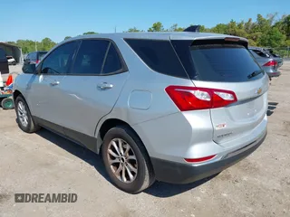 2018 Chevrolet Equinox LS with VIN 3GNAXHEV8JS502212, listed as a IAAI auction lot 42064863 with 107,321 mi miles and . Bid and sale history available at DreamBid. Image 3.