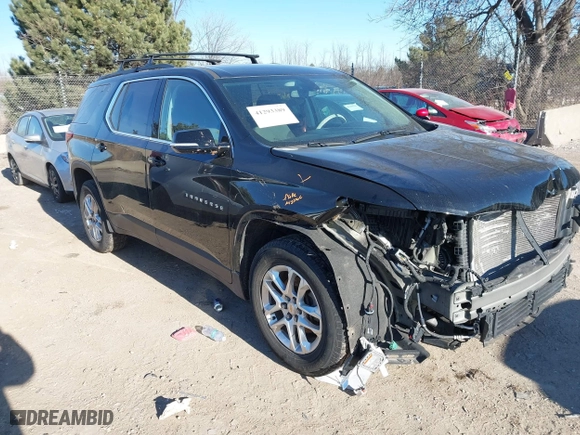 2019 Chevrolet Traverse LT Cloth with VIN 1GNEVGKW2KJ135213, listed as a IAAI auction lot 41293389 with 102,217 mi miles. Bid and sale history available at carsss.com. Image 1.