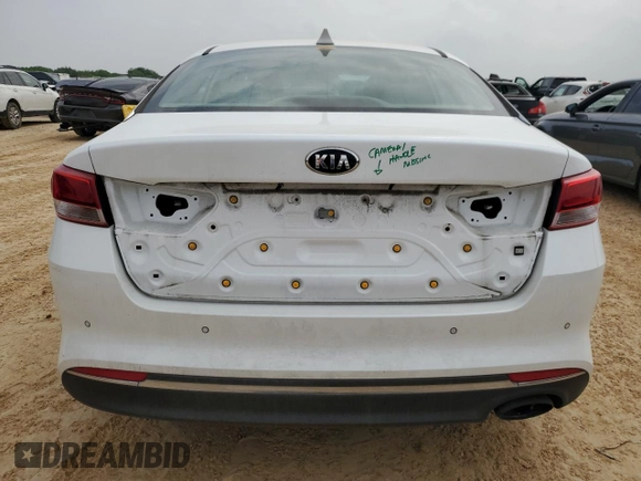 2018 Kia Optima LX with VIN 5XXGT4L34JG252045, listed as a Copart auction lot 50802485 with 65,769 mi miles and Salvage Title. Bid and sale history available at DreamBid. Image 6.