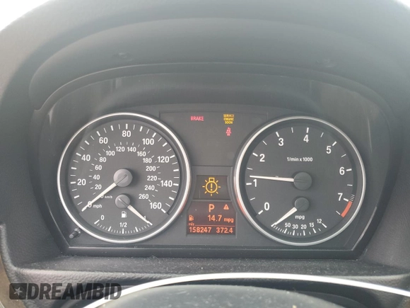 2007 BMW 3 Series 328xi with VIN WBAVC73507KP35800, listed as a Copart auction lot 55246175 with 158,247 mi miles and Clean title. Bid and sale history available at DreamBid. Image 9.