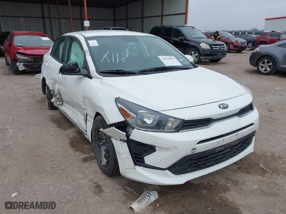2021 Kia Rio S with VIN 3KPA24AD3ME382481, listed as a IAAI auction lot 41478897 with 63,187 mi miles. Bid and sale history available at carsss.com. Image 1.