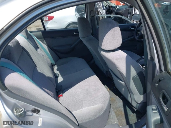 2002 Honda Civic LX with VIN 1HGES16672L068736, listed as a IAAI auction lot 41974936 with 92,211 mi miles. Bid and sale history available at carsss.com. Image 8.