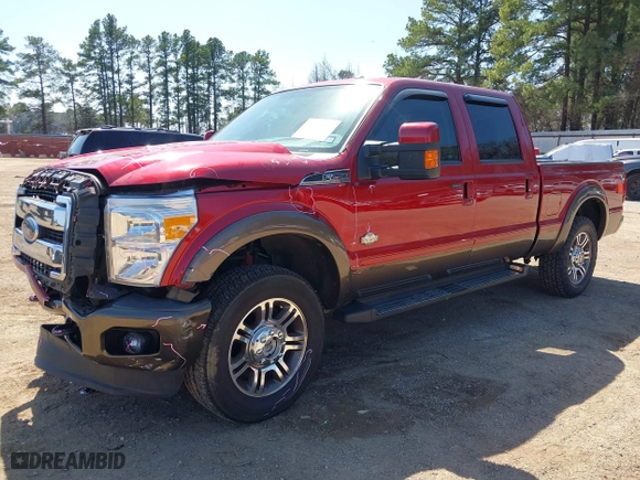 2015 Ford Super Duty F-250 SRW Lariat with VIN 1FT7W2BT5FED40059, listed as a IAAI auction lot 41762002 with 117,036 mi miles. Bid and sale history available at carsss.com. Image 18.