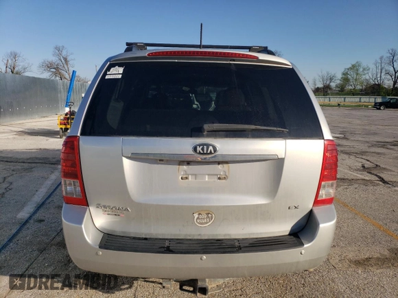 2012 Kia Sedona EX with VIN KNDMH4C78C6506980, listed as a Copart auction lot 52038595 with 137,916 mi miles and Salvage Title. Bid and sale history available at carsss.com. Image 6.