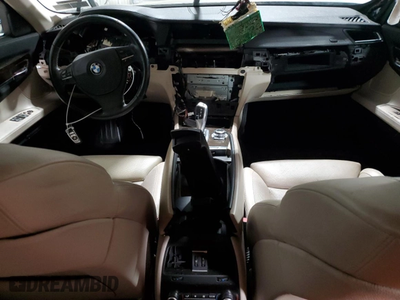 2011 BMW 7 Series 750i xDrive with VIN WBAKC6C51BC394293, listed as a Copart auction lot 55119865 with Not provided miles and Salvage title. Bid and sale history available at DreamBid. Image 8.
