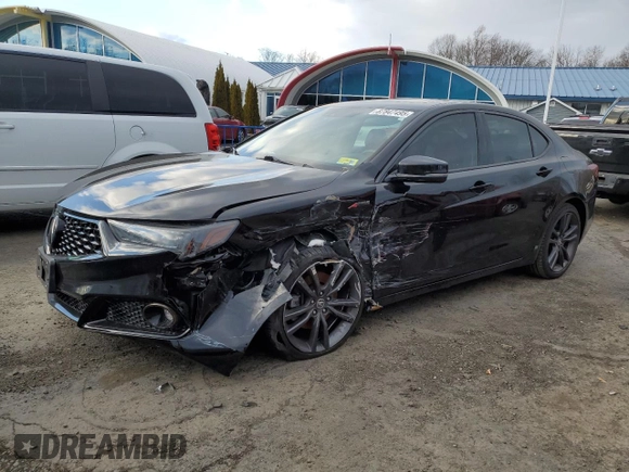 2019 Acura TLX w/A-Spec Pkg with VIN 19UUB2F69KA007613, listed as a Copart auction lot 87847495 with 54,312 mi miles and Non Repairable. Bid and sale history available at carsss.com. Image 1.
