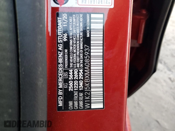 2021 Mercedes-Benz CLS 450 с VIN W1K2J5KBXMA085937, выставлен на аукционе Copart как лот 74356974 с пробегом Не указан миль и На запчасти • Non repairable. История ставок и продаж доступна на DreamBid. Изображение 13.