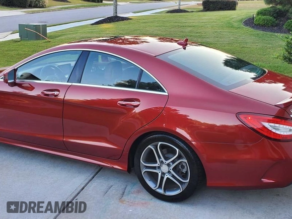 2016 Mercedes-Benz CLS 400 with VIN WDDLJ6FB2GA160705, listed as a Copart auction lot 63490805 with 134,308 mi miles and Clean title. Bid and sale history available at DreamBid. Image 3.