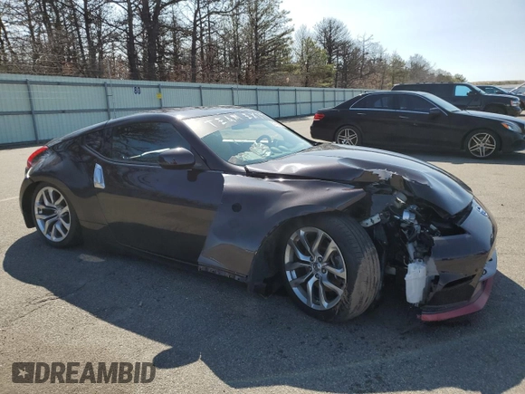 2014 Nissan 370Z Touring with VIN JN1AZ4EH6EM633637, listed as a Copart auction lot 50797105 with 0 mi miles and Salvage Title. Bid and sale history available at carsss.com. Image 4.