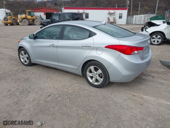 2011 Hyundai Elantra GLS PZEV with VIN 5NPDH4AE2BH040100, listed as a IAAI auction lot 41878943 with 84,487 mi miles. Bid and sale history available at carsss.com. Image 3.