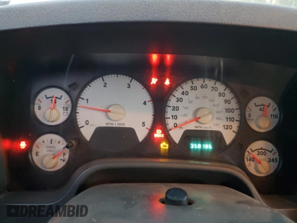 2006 Dodge 3500 SLT with VIN 3D7ML48C06G178841, listed as a Copart auction lot 80044024 with 358,186 mi miles and Salvage title. Bid and sale history available at DreamBid. Image 9.