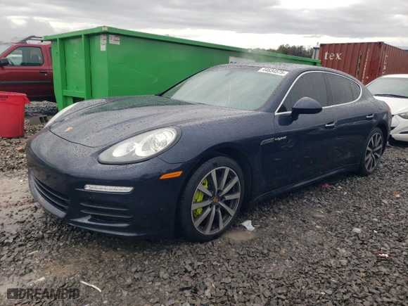 2016 Porsche Panamera S Hybrid with VIN WP0AD2A70GL040698, listed as a Copart auction lot 44634575 with 114,563 mi miles and Salvage Title. Bid and sale history available at carsss.com. Image 1.