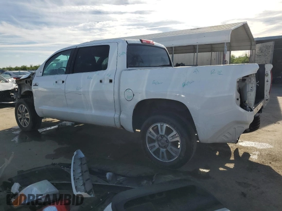 2017 Toyota Tundra Platinum with VIN 5TFAY5F12HX603609, listed as a Copart auction lot 50657005 with 156,251 mi miles and Salvage title. Bid and sale history available at DreamBid. Image 2.