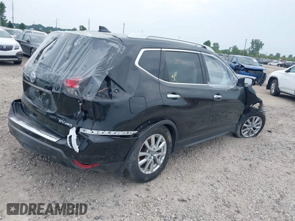 2017 Nissan Rogue S with VIN KNMAT2MV8HP567024, listed as a IAAI auction lot 39908358 with 0 mi miles. Bid and sale history available at carsss.com. Image 4.