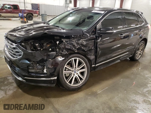 2019 Ford Edge Titanium with VIN 2FMPK4K95KBC20405, listed as a Copart auction lot 50784865 with 63,145 mi miles and Salvage Title. Bid and sale history available at carsss.com. Image 1.