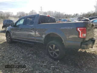 2016 Ford F-150 XLT with VIN 1FTFW1EF5GFA68734, listed as a Copart auction lot 46678075 with 105,066 mi miles and Salvage Title. Bid and sale history available at carsss.com. Image 2.