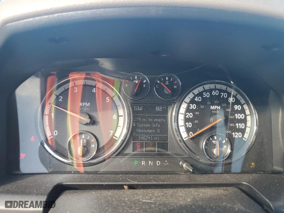 2009 Dodge Ram 1500 SLT with VIN 1D3HB13P59S752474, listed as a Copart auction lot 69374534 with 145,241 mi miles and Salvage Title. Bid and sale history available at carsss.com. Image 9.