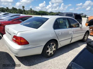 2003 Lexus LS 430 with VIN JTHBN30F630093304, listed as a Copart auction lot 73871004 with 0 mi miles and Salvage Title. Bid and sale history available at carsss.com. Image 3.