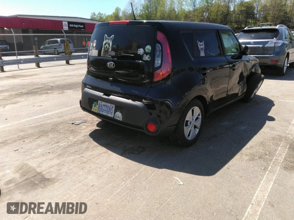 2016 Kia Soul with VIN KNDJN2A23G7357286, listed as a IAAI auction lot 41996883 with 91,008 mi miles. Bid and sale history available at carsss.com. Image 4.