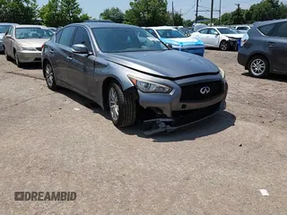 2015 Infiniti Q50 with VIN JN1BV7APXFM334409, listed as a Copart auction lot 63150875 with 125,803 mi miles and Salvage title. Bid and sale history available at DreamBid. Image 13.