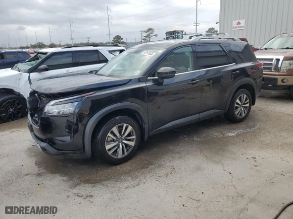 2024 Nissan Pathfinder SL with VIN 5N1DR3CA8RC238442, listed as a Copart auction lot 84751664 with 22,384 mi miles and Salvage Title. Bid and sale history available at carsss.com. Image 1.