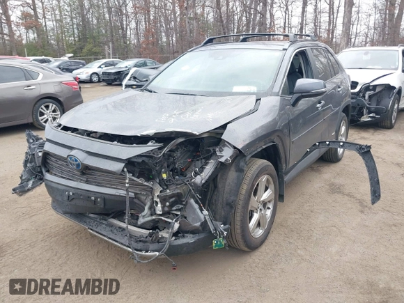 2020 Toyota RAV4 Hybrid Limited with VIN 4T3DWRFV9LU008881, listed as a IAAI auction lot 41672085 with 39,557 mi miles. Bid and sale history available at carsss.com. Image 2.