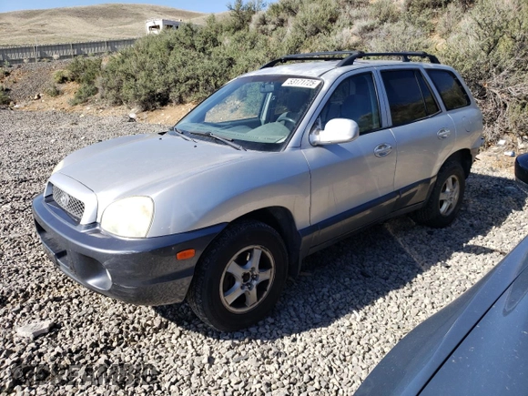 2003 Hyundai Santa Fe GLS with VIN KM8SC73D23U442536, listed as a Copart auction lot 53171725 with 131,554 mi miles and Salvage title. Bid and sale history available at DreamBid. Image 1.