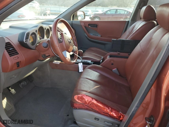 2004 Nissan Murano SL with VIN JN8AZ08W74W324931, listed as a Copart auction lot 42243905 with 102,908 mi miles and Salvage Title. Bid and sale history available at carsss.com. Image 7.