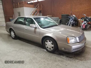 2003 Cadillac DeVille with VIN 1G6KD54Y23U194654, listed as a Copart auction lot 53878435 with 77,451 mi miles and Salvage Title. Bid and sale history available at carsss.com. Image 4.