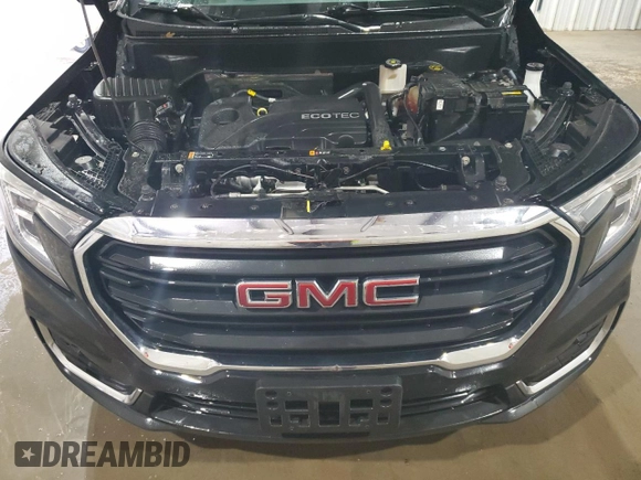 2022 GMC Terrain SLE with VIN 3GKALTEV7NL176673, listed as a Copart auction lot 64061095 with 157,743 mi miles and Clean title. Bid and sale history available at DreamBid. Image 12.
