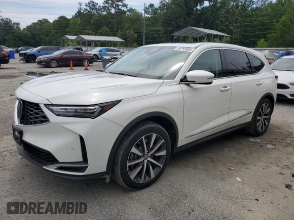 2025 Acura MDX Technology with VIN 5J8YD9H42SL002323, listed as a Copart auction lot 58793985 with 11,133 mi miles and Salvage title. Bid and sale history available at DreamBid. Image 1.