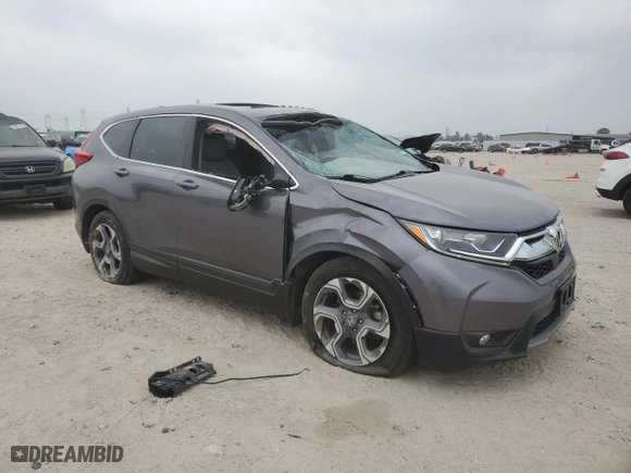 2018 Honda CR-V EX-L with VIN 7FARW1H82JE037709, listed as a Copart auction lot 49239015 with 52,353 mi miles and Salvage Title. Bid and sale history available at carsss.com. Image 4.