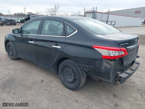 2015 Nissan Sentra S with VIN 3N1AB7AP5FY242092, listed as a IAAI auction lot 41319878 with 129,283 mi miles. Bid and sale history available at carsss.com. Image 3.