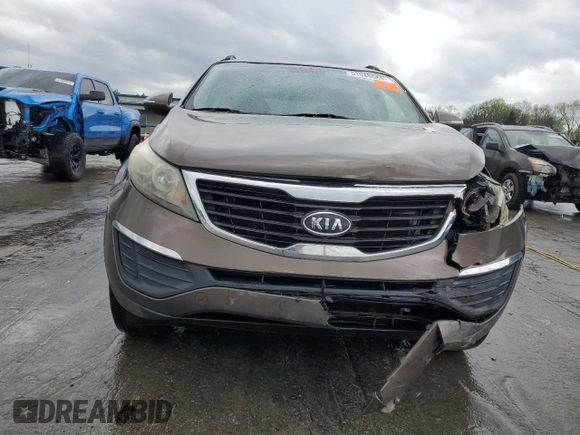 2011 Kia Sportage LX with VIN KNDPB3A26B7025375, listed as a Copart auction lot 51046685 with 162,482 mi miles and Salvage Title. Bid and sale history available at carsss.com. Image 5.