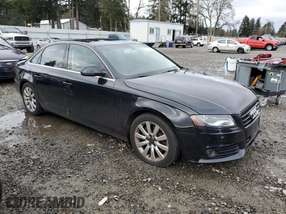 2009 Audi A4 with VIN WAULF68K79N017699, listed as a Copart auction lot 87635845 with Not provided miles and Salvage title. Bid and sale history available at DreamBid. Image 4.