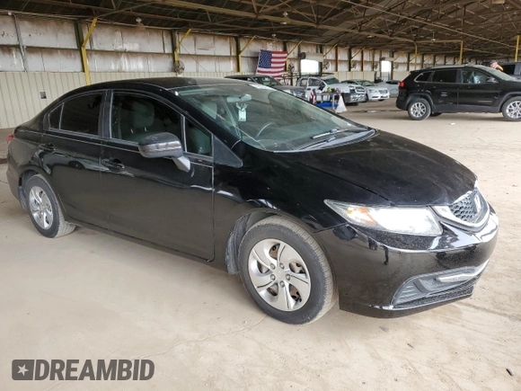 2015 Honda Civic LX with VIN 19XFB2F55FE121352, listed as a Copart auction lot 55704715 with 94,833 mi miles and Clean Title. Bid and sale history available at DreamBid. Image 4.