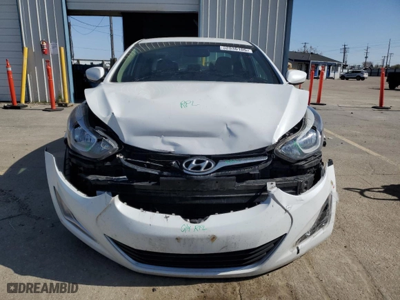 2016 Hyundai Elantra SE with VIN 5NPDH4AE9GH790875, listed as a Copart auction lot 52036105 with 86,760 mi miles and Salvage Title. Bid and sale history available at carsss.com. Image 5.