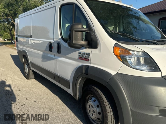 2017 Ram ProMaster Cargo with VIN 3C6TRVAG0HE502979, listed as a Copart auction lot 53193755 with 172,857 mi miles and Clean Title. Bid and sale history available at carsss.com. Image 1.
