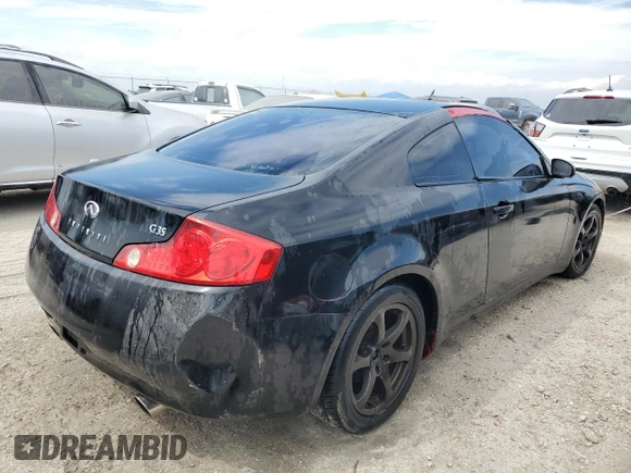 2003 Infiniti G35 Coupe w/Leather with VIN JNKCV54E13M207090, listed as a Copart auction lot 75174504 with 153,243 mi miles and Non Repairable. Bid and sale history available at carsss.com. Image 3.