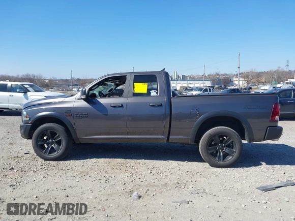 2021 Ram 1500 Classic Warlock with VIN 1C6RR7GT4MS566444, listed as a IAAI auction lot 41744989 with 57,760 mi miles. Bid and sale history available at carsss.com. Image 13.