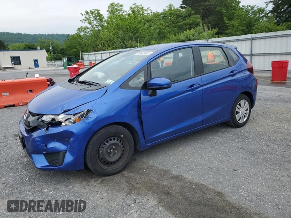 2016 Honda Fit LX z VIN JHMGK5H59GX038249, wystawiony jako Copart lot #58622435 z przebiegiem 38 588 mil mil oraz Szkoda całkowita • Salvage title. Historia ofert i sprzedaży dostępna na DreamBid. Obrazek 1.