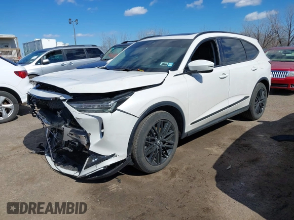 2023 Acura MDX w/Advance Package with VIN 5J8YE1H80PL021493, listed as a IAAI auction lot 41709351 with 23,467 mi miles. Bid and sale history available at carsss.com. Image 20.