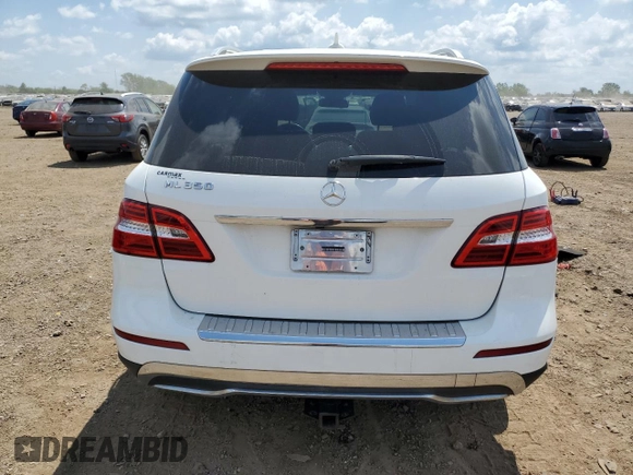 2014 Mercedes-Benz M 350 with VIN 4JGDA5JB2EA295787, listed as a Copart auction lot 58565795 with 193,576 mi miles and Salvage title. Bid and sale history available at DreamBid. Image 6.