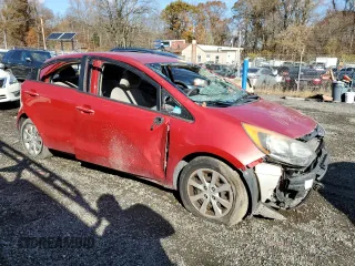 2014 Kia Rio EX with VIN KNADN5A39E6419443, listed as a Copart auction lot 78812034 with 111,229 mi miles and Salvage Title. Bid and sale history available at carsss.com. Image 4.