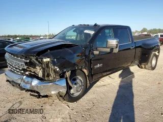 2021 Chevrolet Silverado 3500HD LTZ with VIN 1GC4YUEY7MF293401, listed as a Copart auction lot 82145064 with 15,374 mi miles and Salvage Title. Bid and sale history available at carsss.com. Image 1.