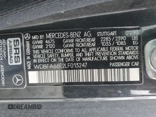 1990 Mercedes-Benz 500 z VIN WDBFA66E2LF013247, wystawiony jako Copart lot #53387305 z przebiegiem 121 472 mil mil oraz Szkoda całkowita • Salvage title. Historia ofert i sprzedaży dostępna na DreamBid. Obrazek 12.