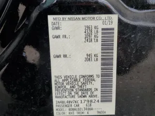 2019 Nissan Altima 2.5 S with VIN 1N4BL4BV7KC179824, listed as a Copart auction lot 47501975 with 173,322 mi miles and Clean Title. Bid and sale history available at carsss.com. Image 12.