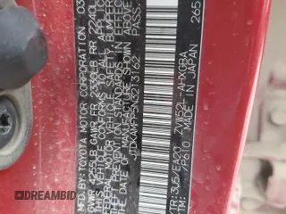2022 Toyota Prius LE z VIN JTDKAMFP5N3213162, wystawiony jako Copart lot #82551774 z przebiegiem 55 173 mil mil oraz Szkoda całkowita • Salvage title. Historia ofert i sprzedaży dostępna na DreamBid. Obrazek 12.