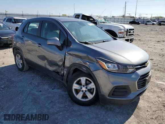 2020 Chevrolet Trax LS with VIN 3GNCJKSB4LL157839, listed as a Copart auction lot 48730334 with 53,896 mi miles and Salvage Title. Bid and sale history available at DreamBid. Image 4.